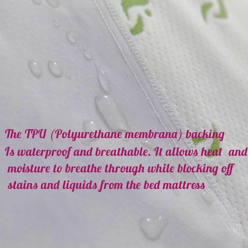 NEW Twin Size Bamboo Mattress Protector Pad Cover And Pillowcase Protector - Picture 8 of 12